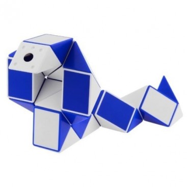 Serpiente Twist Sheng Shou. Blanca y Azul