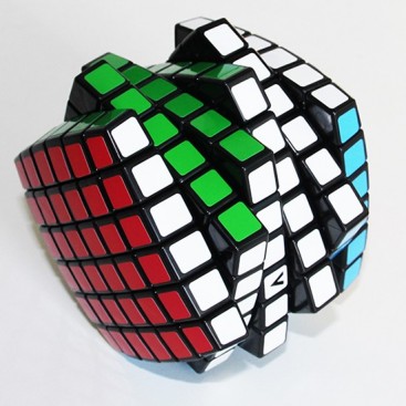 V-Cube 6b Pillow 6x6 Magic Cube. Black Base