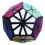 Pyraminx Crystal black. Magic Pyraminx cube.