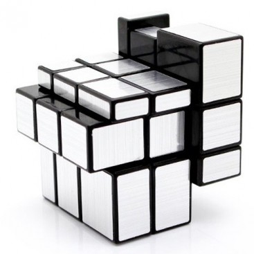 3 x 3 x 3 cube MIRROR completo PLATA-MATE. MIRROR SILVER 3 x 3.