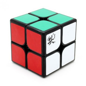 Dayan Zhanchi 50mm 2x2 con stickers. 2x2x2 Base Negra con pegatinas.