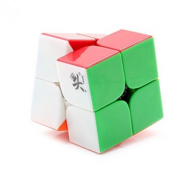 Dayan Zhanchi 46mm 2x2 stickerless. 2x2x2 Solid sin pegatinas.