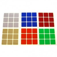 Set di adesivi cromo 3 x 3