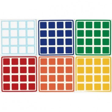 4x4 Stickers Standard Set. Pegatinas Base Negra