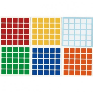 Conjunto padrão de 5 x 5 adesivos. Substituição do cubo mágico