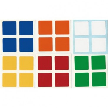 East-Sheen 2x2 Stickers Standard Set. Pegatinas Base Negra
