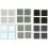 Leste-Sheen 2 x 2 adesivos conjunto de escala de cinza. Substituição do cubo mágico