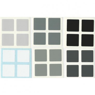 East-Sheen 2x2 Stickers Grey Scale Set. Magic Cube Replacement