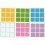 3x3 Stickers Light Set. Pegatinas Luz Base Negra