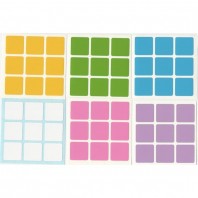Conjunto luz 3 x 3 adesivos. Substituição do cubo mágico