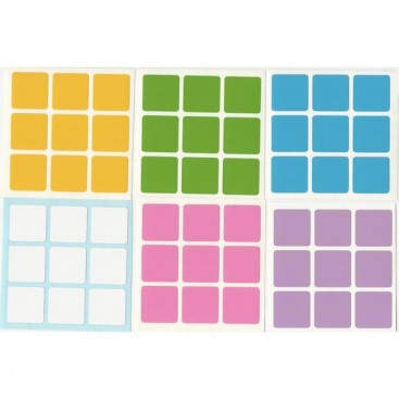 3x3 Stickers Light Set. Magic Cube Replacement