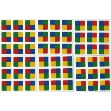 3 x 3 adesivos Tartan Cube Ltd. Edition