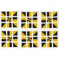 3 x 3 adesivos dupla cor Faces Ltd. Edition