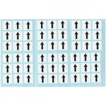 3x3 Stickers Shepherd's White Set. Pegatinas Base Blanca