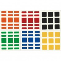 3x3x5 Stickers White Set. Pegatinas Cuboide Base Blanca