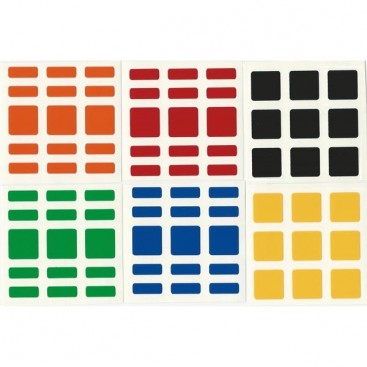 3x3x5 Stickers White Set. Magic Cuboid Replacement