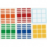 3x3x7 Stickers Standard Set. Pegatinas Cuboide Base Negra