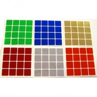 4x4 Stickers Chrome Set. Magic Cube Replacement
