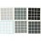 4x4 Stickers Grey Scale Set. Magic Cube Replacement