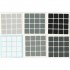 4x4 Stickers Grey Scale Set. Magic Cube Replacement