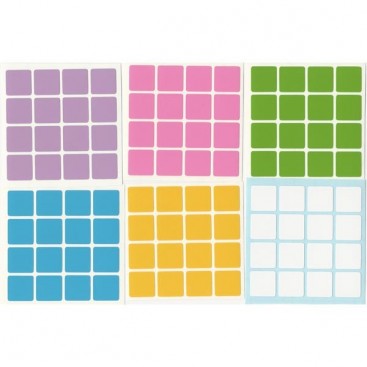 4x4 Stickers Light Set. Pegatinas Base Negra