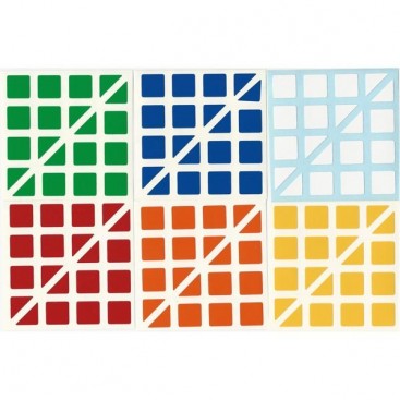 4x4 Stickers Ruben King Standard Set. Magic Cube Replacement