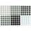 5x5 Stickers Grey Scale Set. Pegatinas Escala Gris