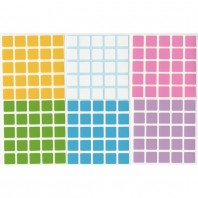 5x5 Stickers Light Set. Pegatinas Base Negra