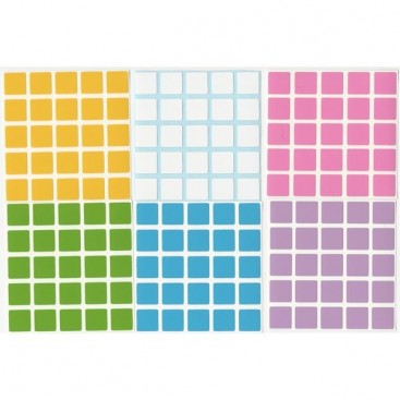 5x5 Stickers Light Set. Pegatinas Base Negra