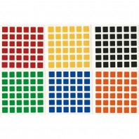 V-Cube 6x6 Stickers White Set. Magic Cube Replacement
