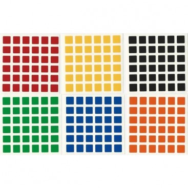 V-Cube 6x6 Stickers White Set. Pegatinas Base Blanca