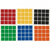 4x4 Stickers White Set. Magic Cube Replacement