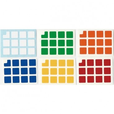 Keychain 3x3 Stickers Standard Set. Llavero Base Negra