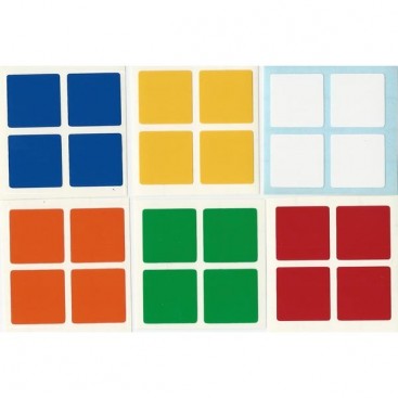 2x2 adesivos conjunto padrão cubo de Rubik. Substituição do cubo mágico