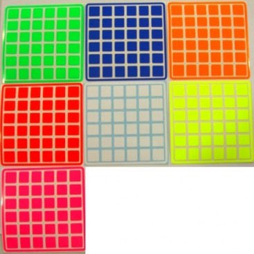 Conjunto padrão de 6 x 6 adesivos ultravioleta