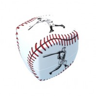 V-Cube 2x2 Baseball 2b Pillow. Glossy Magic Cube