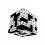 V-Cube 3x3 Crossword 3b Pillow. Cubo Brillante Crucigrama