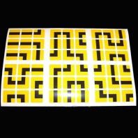 Labirinto: Labirinto: adesivos 3x3. ADESIVOS de substituição 3 x 3 x 3.