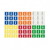 3x3 Stickers Shepherd's 6-Color Set. Pegatinas Flechas 6 colores