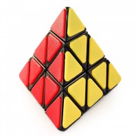 QJ Pyraminx con Tiles Pirámide Mágica. Base Negra