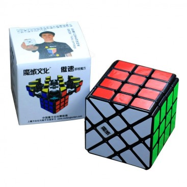 Moyu Aosu YILENG 4x4X4 Magic Cube. Black Base