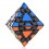 LanLan Gear Octahedron Simple Stickers. Black Base