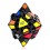 LanLan Gear Octahedron Simple Stickers. Black Base