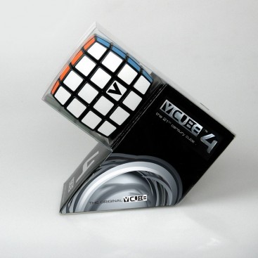 V-Cube 4 Flat 4x4x4 Magic Cube. Black Base