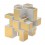 ShengShou Mirror Gold 3x3x3 Magic Cube. White Base