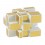 ShengShou Mirror Gold 3x3x3 Magic Cube. White Base