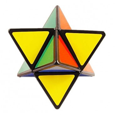 Mozhi Aardwolf Black Base. Star Tethaedron Magic Cube