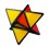 Mozhi Aardwolf Black Base. Star Tethaedron Magic Cube