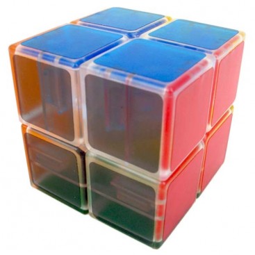 LanLan Tranks 2x2 Magic Cube. Transparent Base