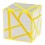 FangCun Ghost Cube. Yellow Base Silver Stickers